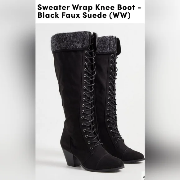 NWT Torrid faux Suede Knee High Boots - Picture 2 of 5